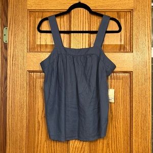 Blue Sleeveless Top